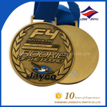 Campeonato Australiano Medalla de Oro de Metal Antiguo Acabado Personalizado Medalla Deportiva